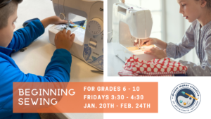 Beginning Sewing for 6th - 10th Grade @ Dream Maker Creative