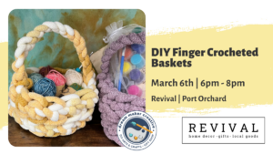 DIY Finger Crochet Baskets @ Revival