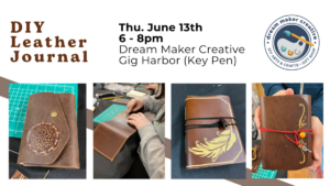 DIY Leather Journal Workshop @ Dream Maker Creative
