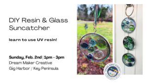 DIY Glass & Resin Suncatcher @ Dream Maker Creative